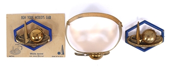 NEW YORK WORLD'S FAIR 1939 GOLD-FILLED LOCKET JEWELRY