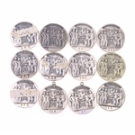 STERLING SILVER 1926 US STEEL CORP 25-YEAR MEDALS