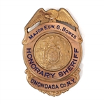 MAJOR BOWES AMATEUR HOUR ONONDAGA CTY, NY SHERIFF BADGE