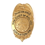 MAJOR BOWES AMATEUR HOUR SCRANTON PA POLICE CHIEF BADGE