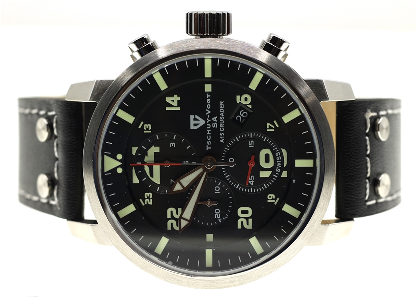 MENS TSCHUY-VOGT SA A15 CRUSADER ELECTRICAL WRISTWATCH