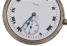 MEN'S ELGIN SILVEROID CASE POCKET WATCH