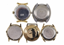 MEN'S GOLD-TONE & STEEL CASE MECHANICAL WRISTWATCHES
