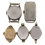 LADIES GOLD-FILLED & STEEL CASE MECHANICAL WRISTWATCHES