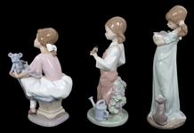 LLADRO PORCELAIN FIGURINES - LOT OF 3