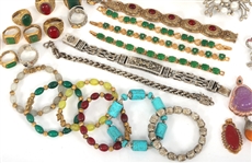 GOLD-TONE & SILVER-TONE COSTUME JEWELRY 