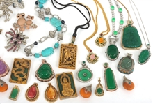 GOLD-TONE & SILVER-TONE COSTUME JEWELRY 