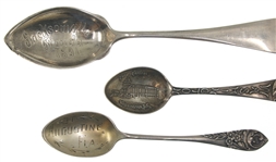 STERLING SILVER SOUVENIR DEMITASSE & TEASPOONS