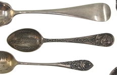 STERLING SILVER SOUVENIR DEMITASSE & TEASPOONS