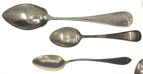 STERLING SILVER SOUVENIR DEMITASSE & TEASPOONS