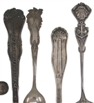 STERLING SILVER SOUVENIR DEMITASSE & TEASPOONS