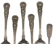 ENGLISH STERLING SILVER TEASPOONS