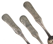 .833 SILVER DANISH TEASPOONS