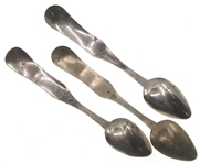 .833 SILVER DANISH TEASPOONS