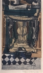 GEORGES BRAQUE & J. VILLON STILL LIFE AQUATINT SIGNED