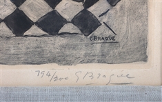 GEORGES BRAQUE & J. VILLON STILL LIFE AQUATINT SIGNED