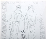 GEORGES BRAQUE EURYBIA & EROS ETCHING FRAMED