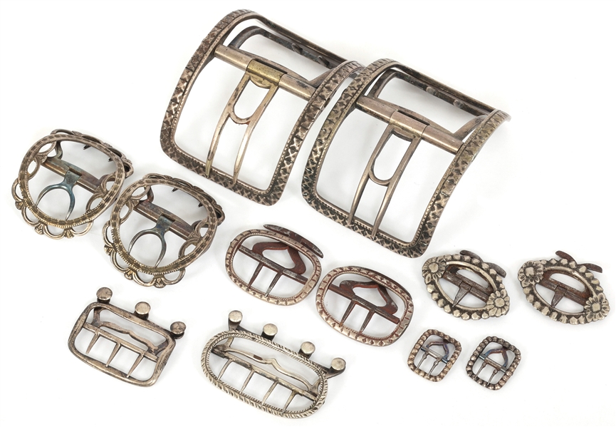 STERLING SILVER SHOE & APPAREL BUCKLES