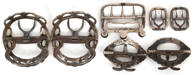 STERLING SILVER SHOE & APPAREL BUCKLES