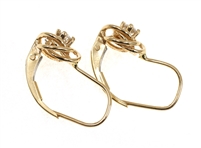 14K YELLOW GOLD DIAMOND FASHION EARRINGS