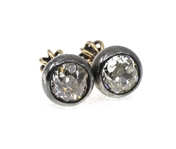 10K WHITE GOLD 1.12 CTW DIAMOND SOLITAIRE STUD EARRINGS