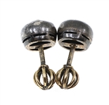 10K WHITE GOLD 1.12 CTW DIAMOND SOLITAIRE STUD EARRINGS
