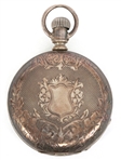 ELGIN COIN SILVER HUNTER'S CASE POCKET WATCH