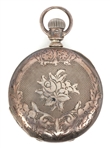 ELGIN COIN SILVER HUNTER'S CASE POCKET WATCH