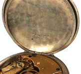 ELGIN COIN SILVER HUNTER'S CASE POCKET WATCH