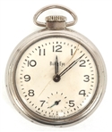 WESTCLOX BULLS EYE NICKEL CASE POCKET WATCH