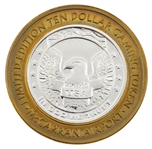 FINE SILVER 1 OZ COMMEMORATIVE GAMING TOKEN ROUNDS