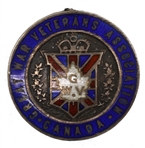.925 SILVER CANADIAN GREAT WAR VETERANS ASSOC. MEDAL