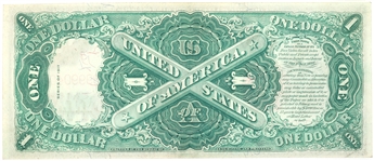 1917 US $1 RED SEAL LARGE NOTE XF