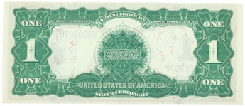 1899 US $1 SILVER CERTIFICATE BLACK EAGLE LARGE NOTE XF-AU