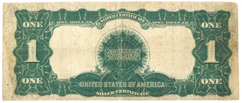 1899 US $1 SILVER CERTIFICATE BLACK EAGLE LARGE NOTE
