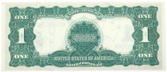 1899 US $1 SILVER CERTIFICATE BLACK EAGLE LARGE NOTE XF-AU