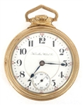 HAMILTON GOLD-FILLED CASE RAILROAD GRADE POCKET WATCH