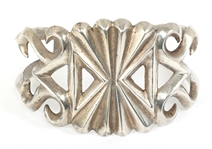 STERLING SILVER SANDCAST CUFF BRACELET