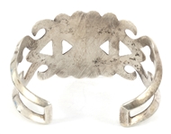STERLING SILVER SANDCAST CUFF BRACELET