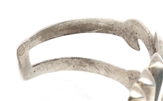 STERLING SILVER SANDCAST CUFF BRACELET