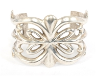STERLING SILVER SANDCAST CUFF BRACELET