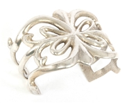 STERLING SILVER SANDCAST CUFF BRACELET