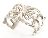 STERLING SILVER SANDCAST CUFF BRACELET