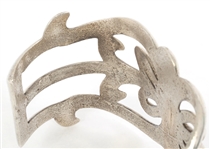 STERLING SILVER SANDCAST CUFF BRACELET