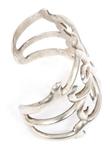 STERLING SILVER SANDCAST CUFF BRACELET