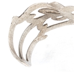 STERLING SILVER SANDCAST CUFF BRACELET