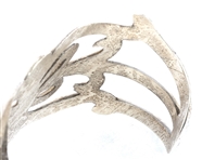 STERLING SILVER SANDCAST CUFF BRACELET