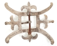 STERLING SILVER SANDCAST DECORATIVE BELT BUCKLE