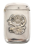 STERLING SILVER FRATERNAL B.P.O.E. VESTA MATCH CASE