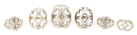 STERLING SILVER SANDCAST FASHION RINGS